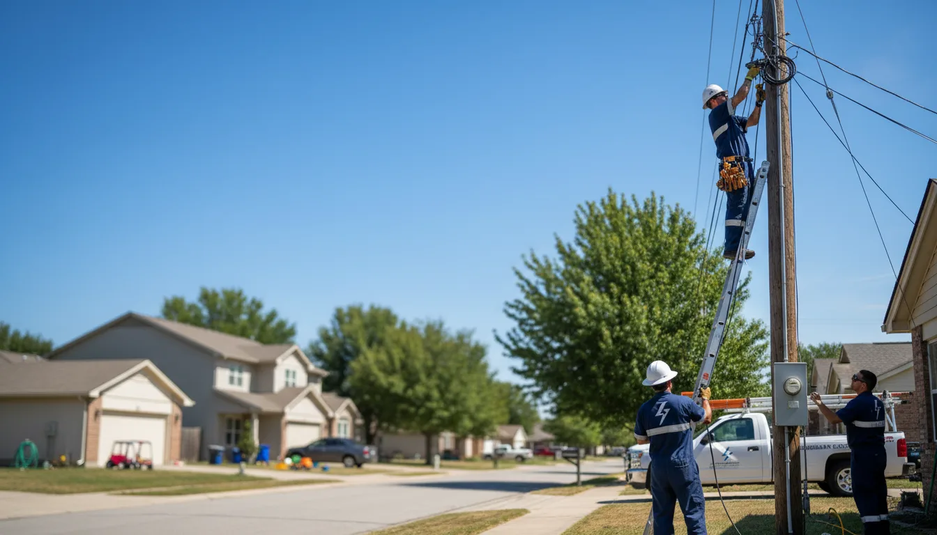 Residential electrician providing installation services in Knowlesville, NY